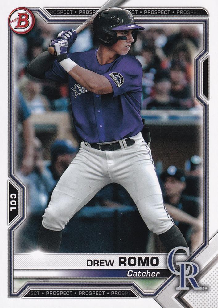 Drew Romo #BP-126 Colorado Rockies | 2021 Bowman Prospects