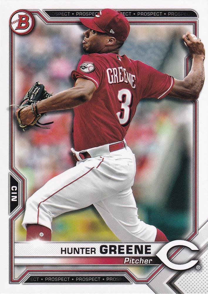 Hunter Greene #BP-127 Cincinnati Reds | 2021 Bowman Prospects
