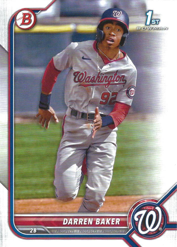 Darren Baker #BP-131 Washington Nationals | 2022 Bowman Prospects