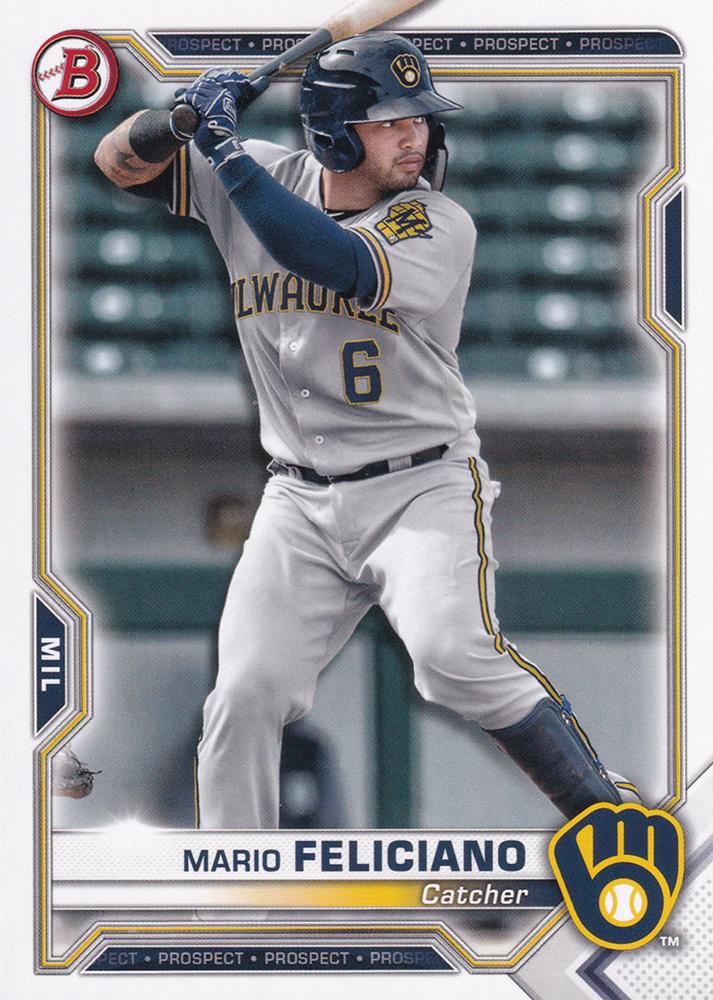 Mario Feliciano #BP-133 Milwaukee Brewers | 2021 Bowman Prospects