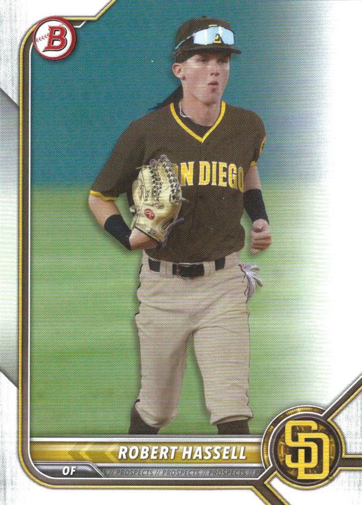 Robert Hassell #BP-133 San Diego Padres | 2022 Bowman Prospects