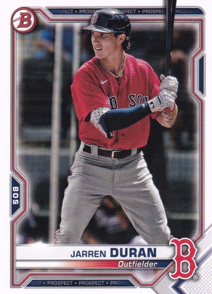 Jarren Duran #BP-135 Boston Red Sox | 2021 Bowman Prospects