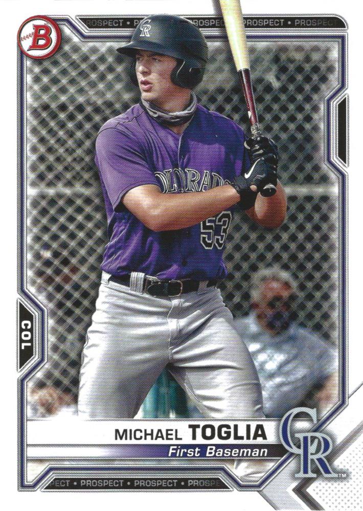 Michael Toglia #BP-137 Colorado Rockies | 2021 Bowman Prospects