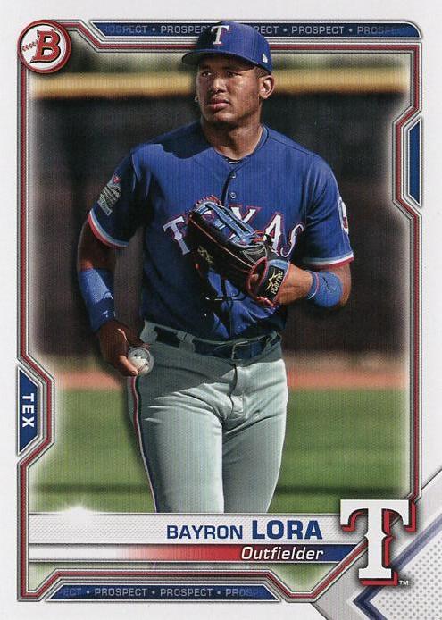 Bayron Lora #BP-139 Texas Rangers | 2021 Bowman Prospects