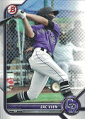 Zac Veen #BP-13 Colorado Rockies | 2022 Bowman Prospects