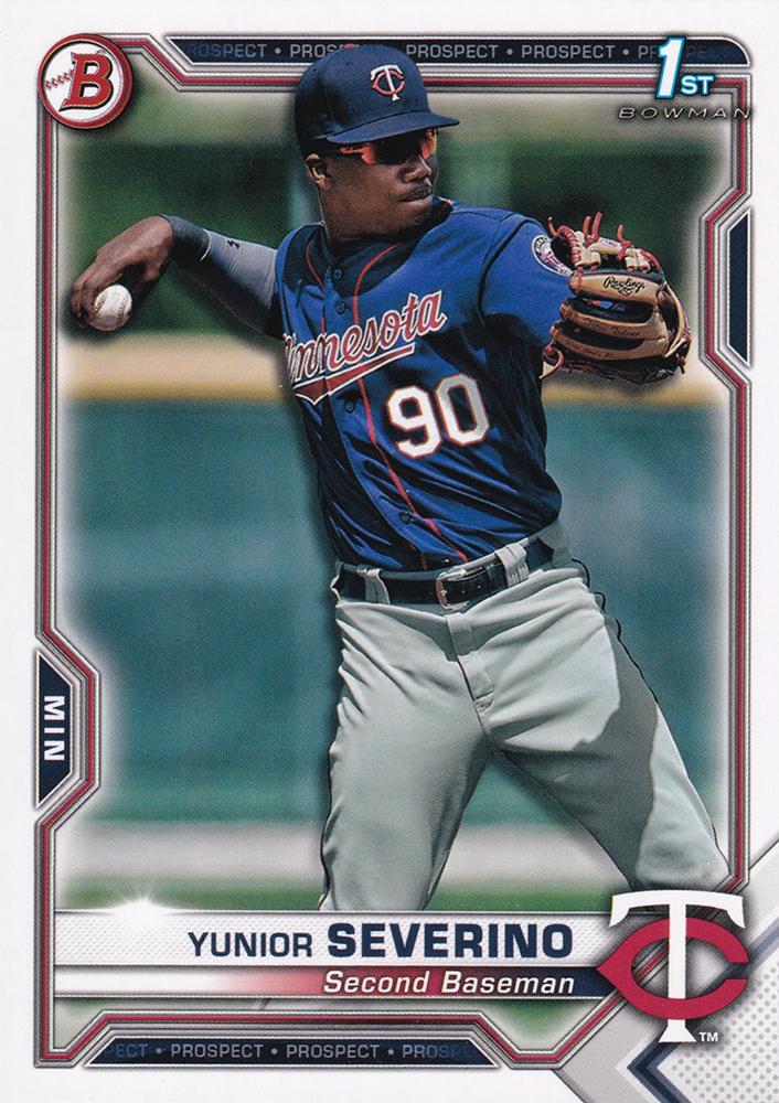 Yunior Severino #BP-140 Minnesota Twins | 2021 Bowman Prospects