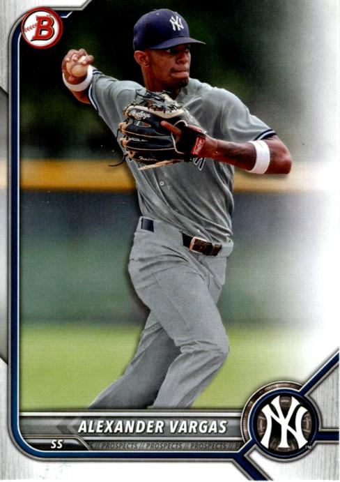 Alexander Vargas #BP-140 New York Yankees | 2022 Bowman Prospects