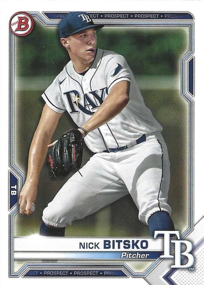 Nick Bitsko #BP-143 Tampa Bay Rays | 2021 Bowman Prospects