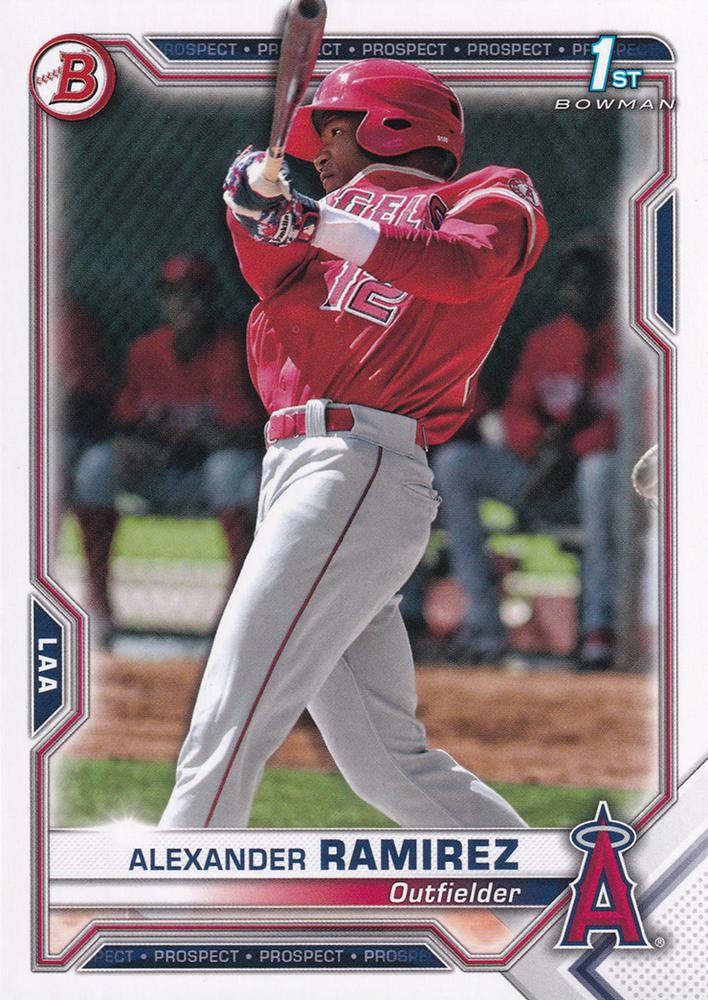 Alexander Ramirez #BP-145 Los Angeles Angels | 2021 Bowman Prospects