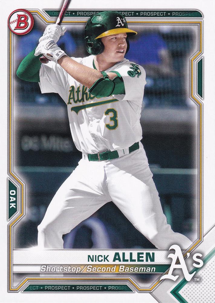 Nick Allen #BP-147 Oakland Athletics | 2021 Bowman Prospects