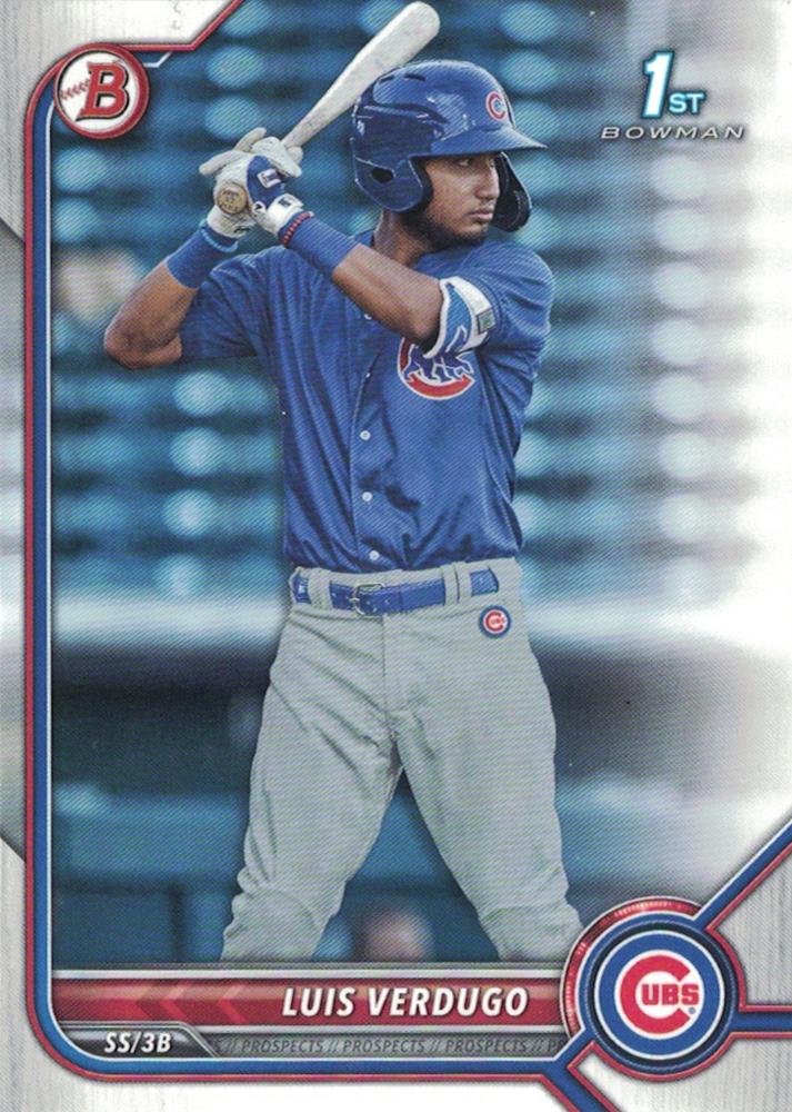Luis Verdugo #BP-147 Chicago Cubs | 2022 Bowman Prospects