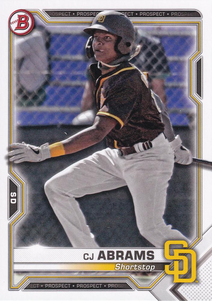 CJ Abrams #BP-14 San Diego Padres | 2021 Bowman Prospects