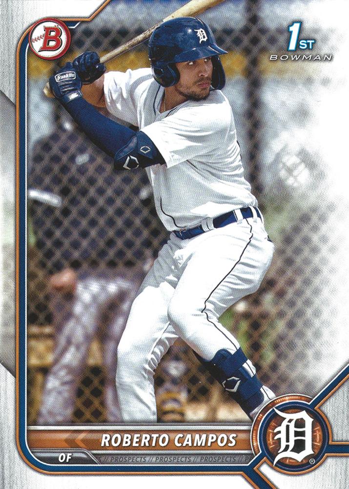 Roberto Campos #BP-14 Detroit Tigers | 2022 Bowman Prospects