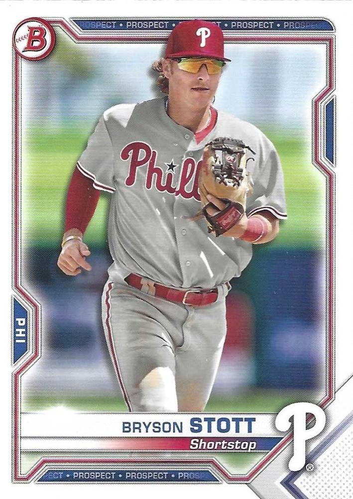 Bryson Stott #BP-17 Philadelphia Phillies | 2021 Bowman Prospects