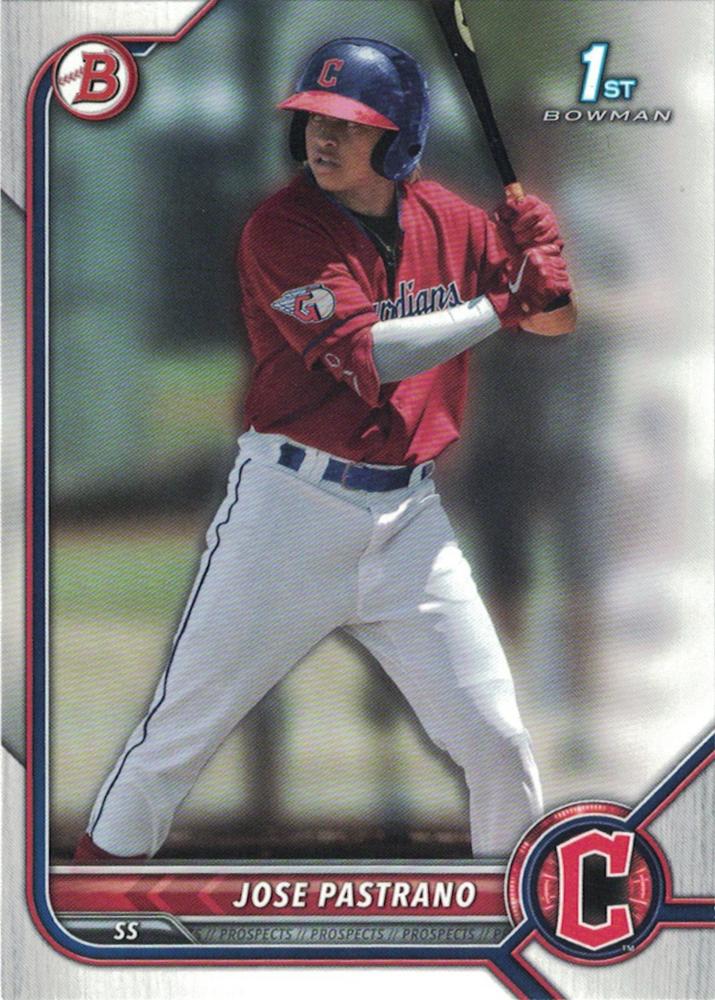 Jose Pastrano #BP-21 Cleveland Guardians | 2022 Bowman Prospects