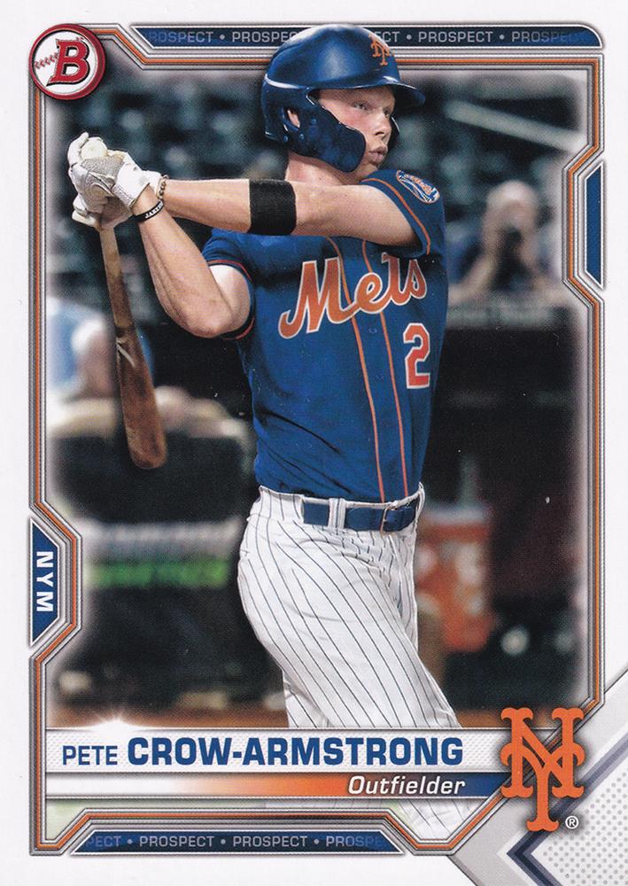 Pete Crow-Armstrong #BP-22 New York Mets | 2021 Bowman Prospects