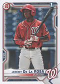 Jeremy De La Rosa #BP-25 Washington Nationals | 2021 Bowman Prospects