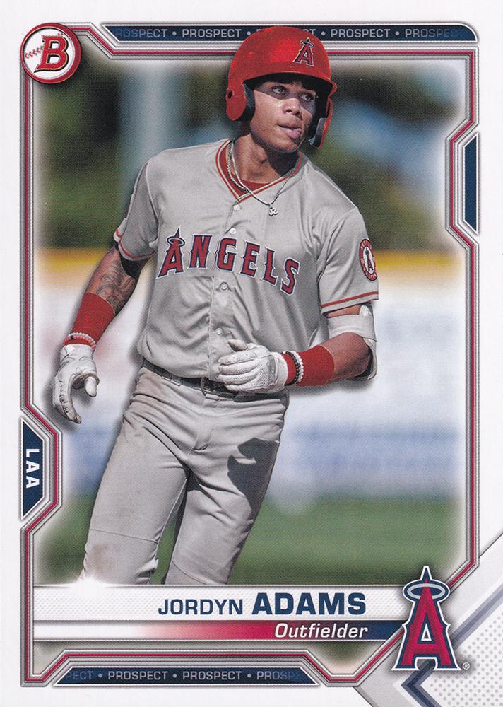Jordyn Adams #BP-30 Los Angeles Angels | 2021 Bowman Prospects