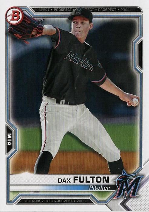 Dax Fulton #BP-32 Miami Marlins | 2021 Bowman Prospects