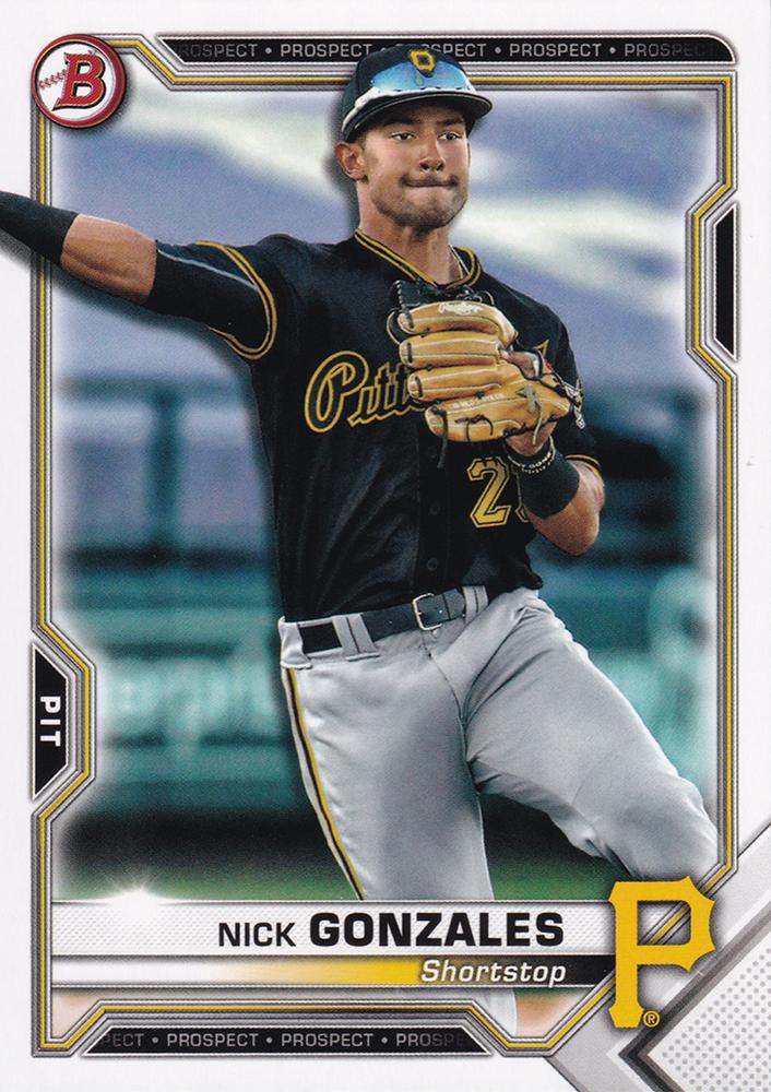 Nick Gonzales #BP-34 Pittsburgh Pirates | 2021 Bowman Prospects