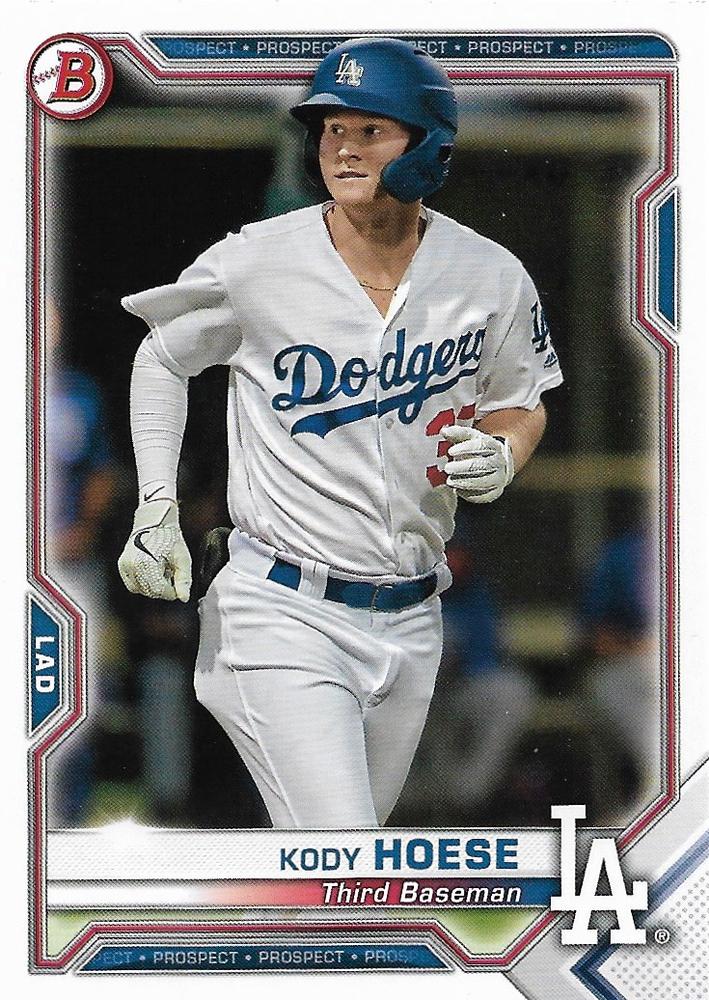 Kody Hoese #BP-39 Los Angeles Dodgers | 2021 Bowman Prospects
