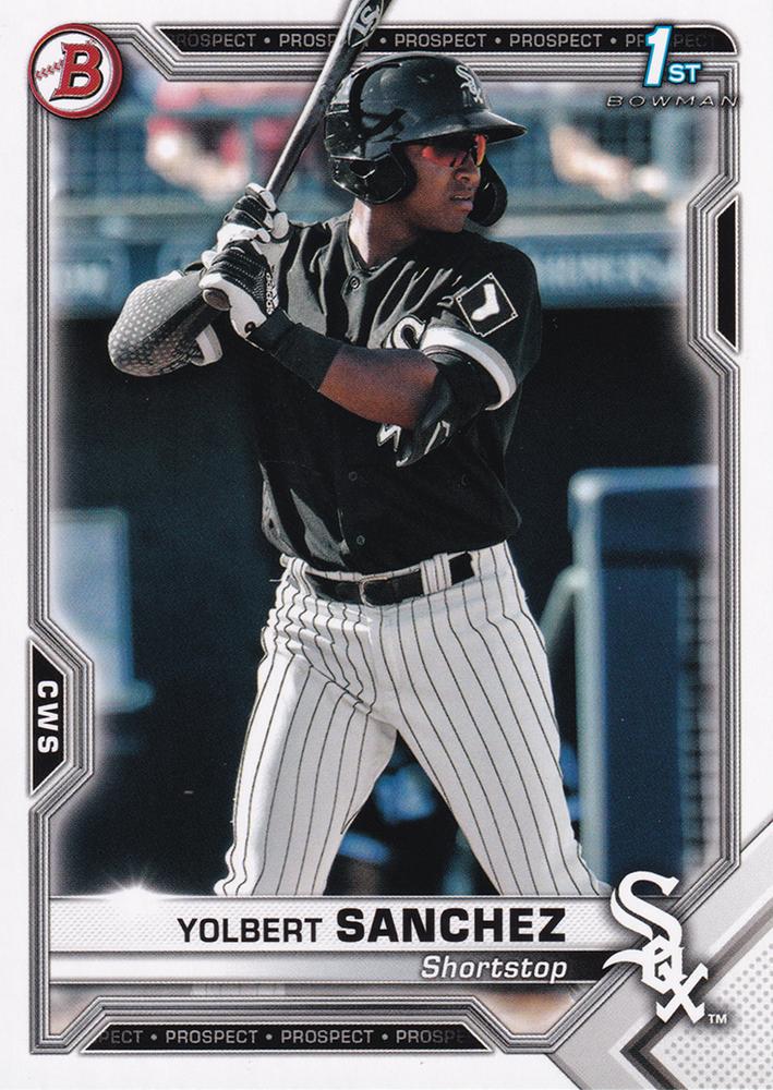 Yolbert Sanchez #BP-40 Chicago White Sox | 2021 Bowman Prospects