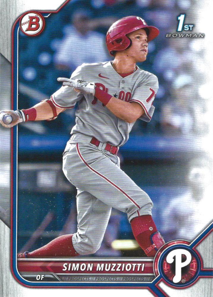 Simon Muzziotti #BP-40 Philadelphia Phillies | 2022 Bowman Prospects