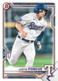 Justin Foscue #BP-41 Texas Rangers | 2021 Bowman Prospects