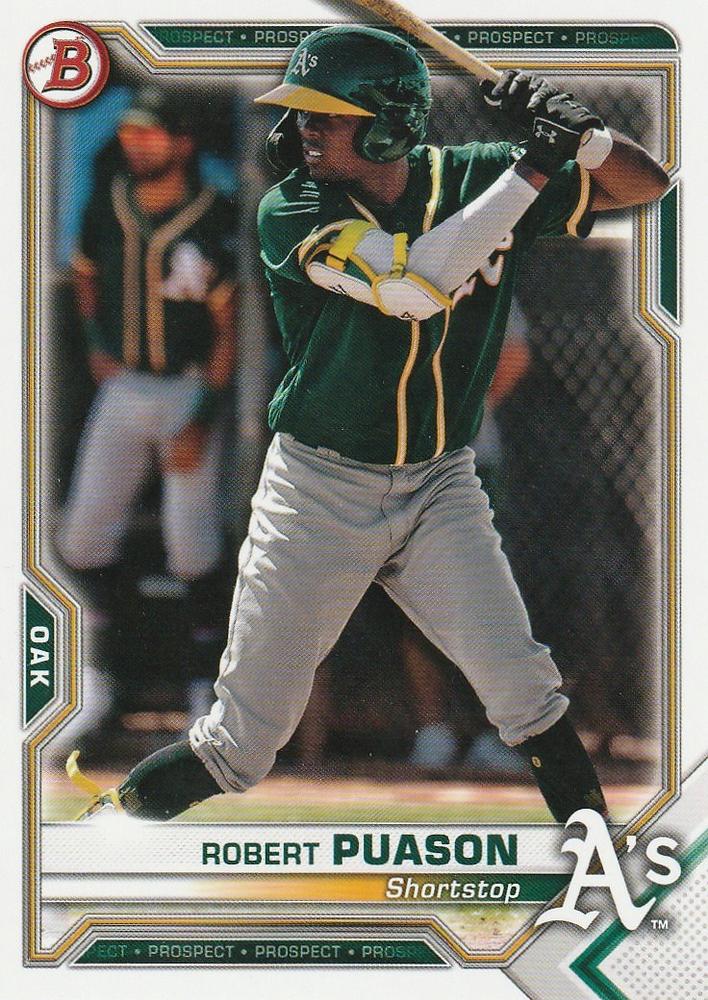 Robert Puason #BP-45 Oakland Athletics | 2021 Bowman Prospects