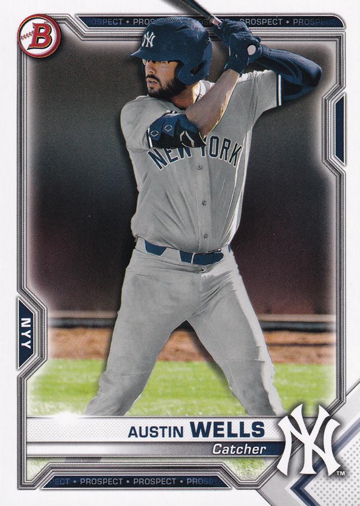 Austin Wells #BP-47 New York Yankees | 2021 Bowman Prospects
