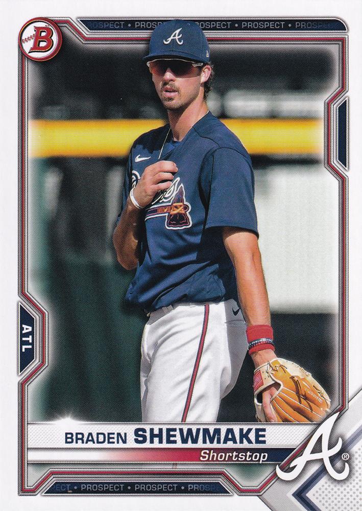 Braden Shewmake #BP-48 Atlanta Braves | 2021 Bowman Prospects