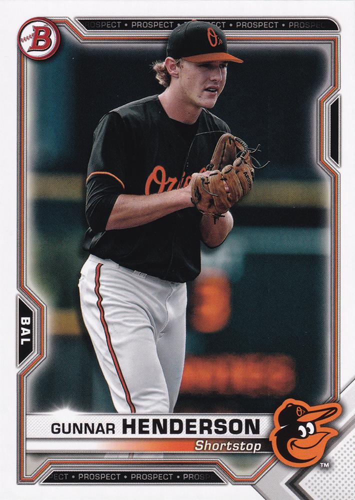 Gunnar Henderson #BP-49 Baltimore Orioles | 2021 Bowman Prospects
