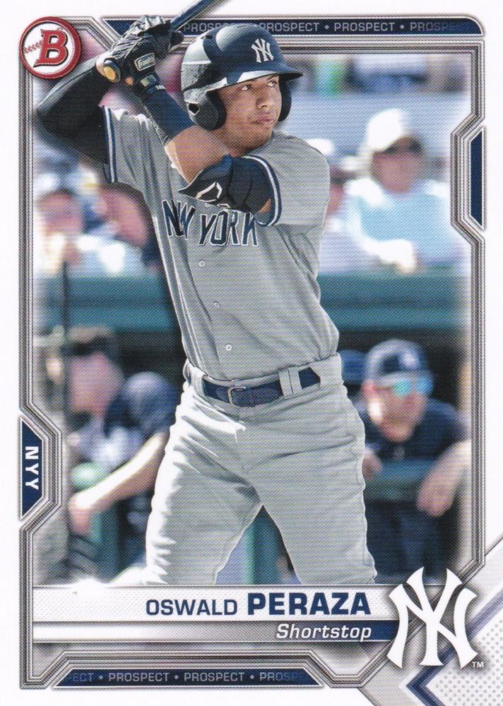 Oswald Peraza #BP-50 New York Yankees | 2021 Bowman Prospects