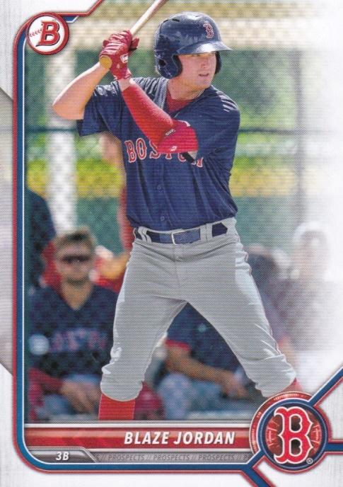 Blaze Jordan #BP-58 Boston Red Sox | 2022 Bowman Prospects