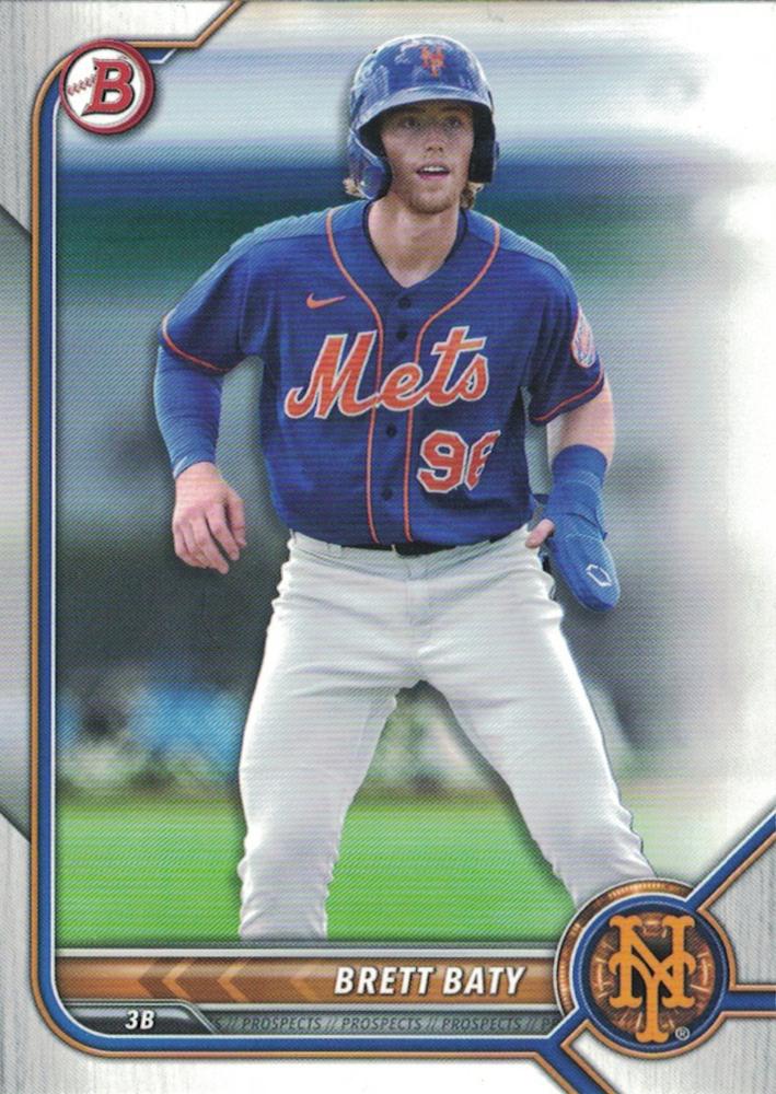Brett Baty #BP-5 New York Mets | 2022 Bowman Prospects