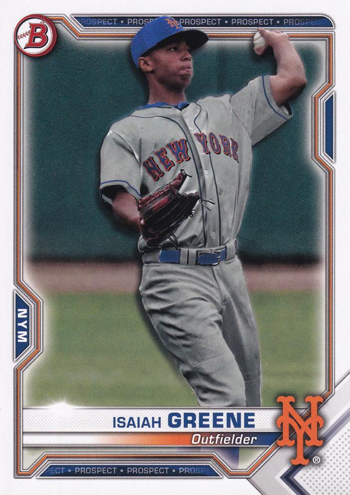 Isaiah Greene #BP-62 New York Mets | 2021 Bowman Prospects
