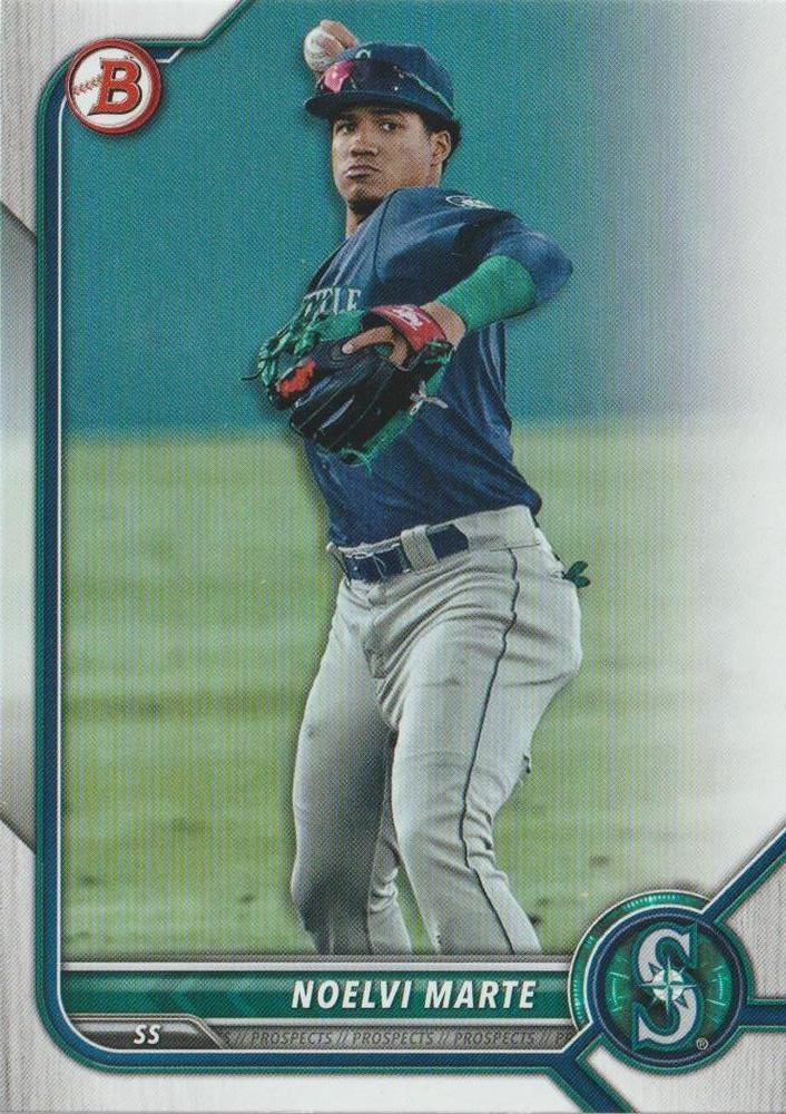Noelvi Marte #BP-63 Seattle Mariners | 2022 Bowman Prospects