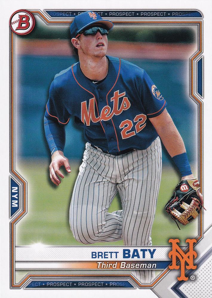 Brett Baty #BP-67 New York Mets | 2021 Bowman Prospects