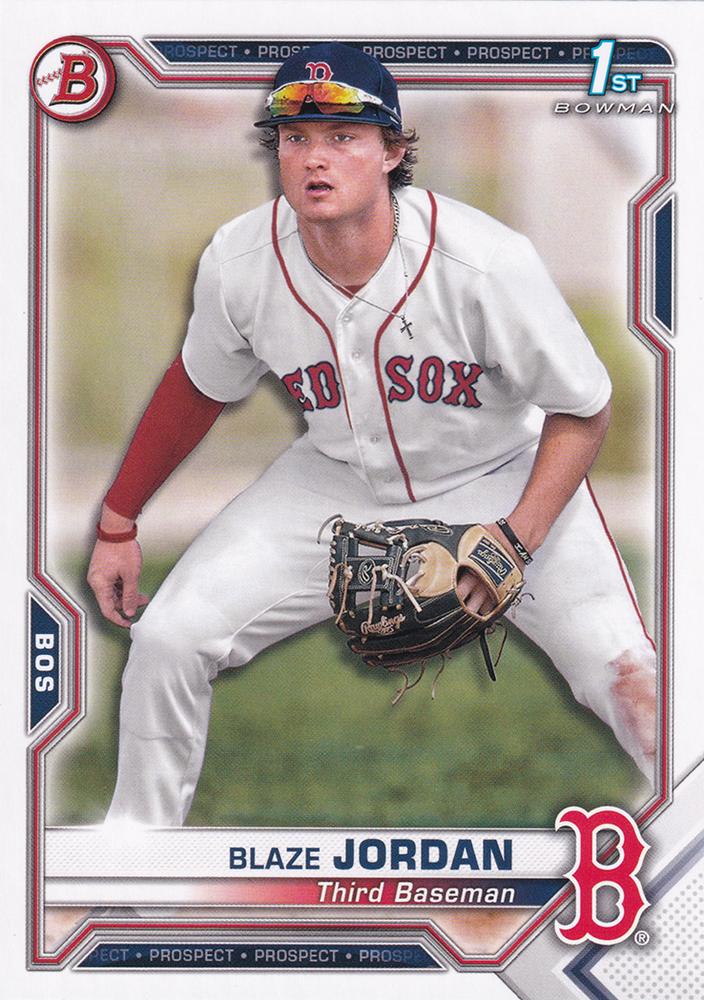 Blaze Jordan #BP-71 Boston Red Sox | 2021 Bowman Prospects