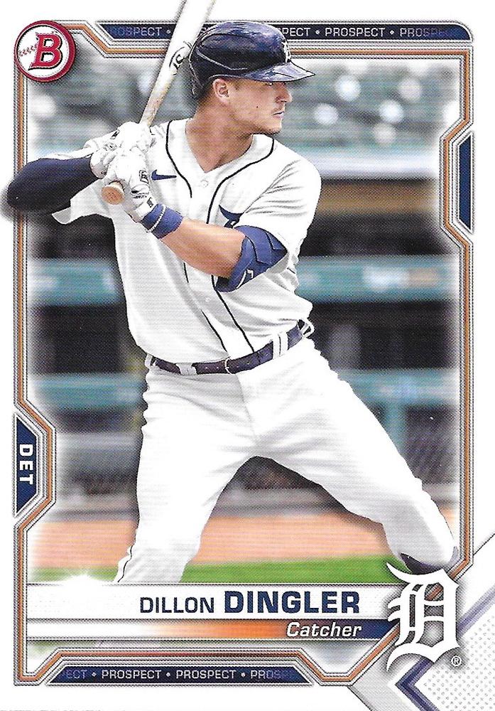 Dillon Dingler #BP-72 Detroit Tigers | 2021 Bowman Prospects