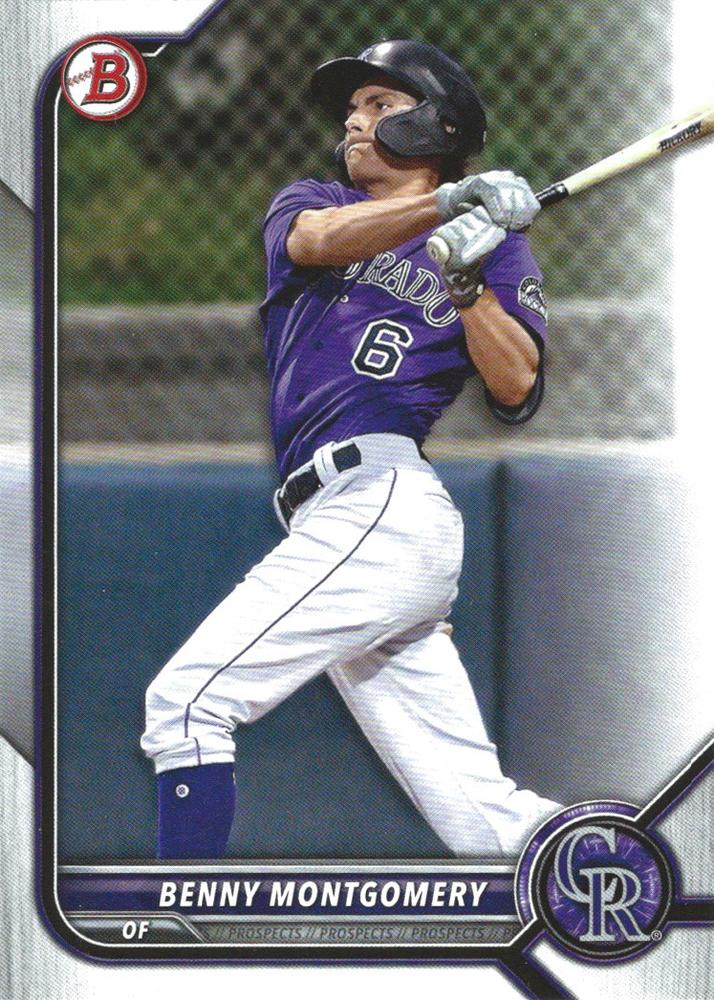 Benny Montgomery #BP-73 Colorado Rockies | 2022 Bowman Prospects