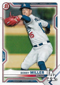 Bobby Miller #BP-75 Los Angeles Dodgers | 2021 Bowman Prospects
