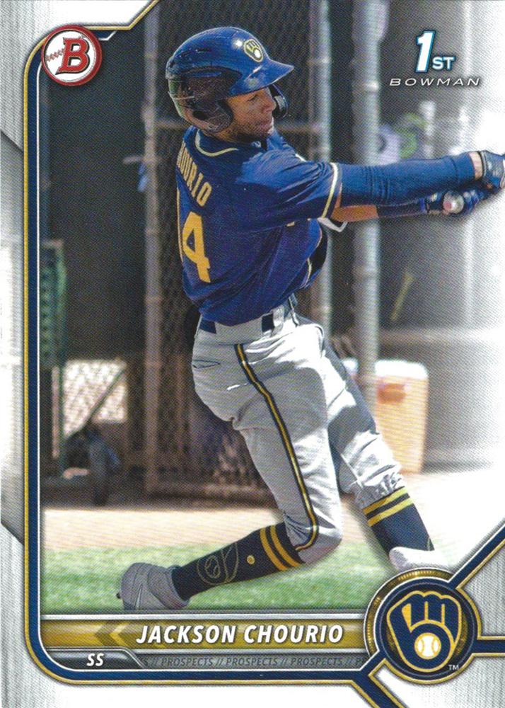 Jackson Chourio #BP-79 Milwaukee Brewers | 2022 Bowman Prospects