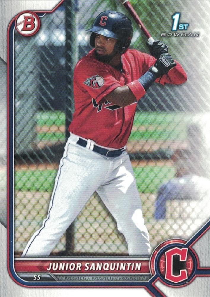 Junior Sanquintin #BP-80 Cleveland Guardians | 2022 Bowman Prospects