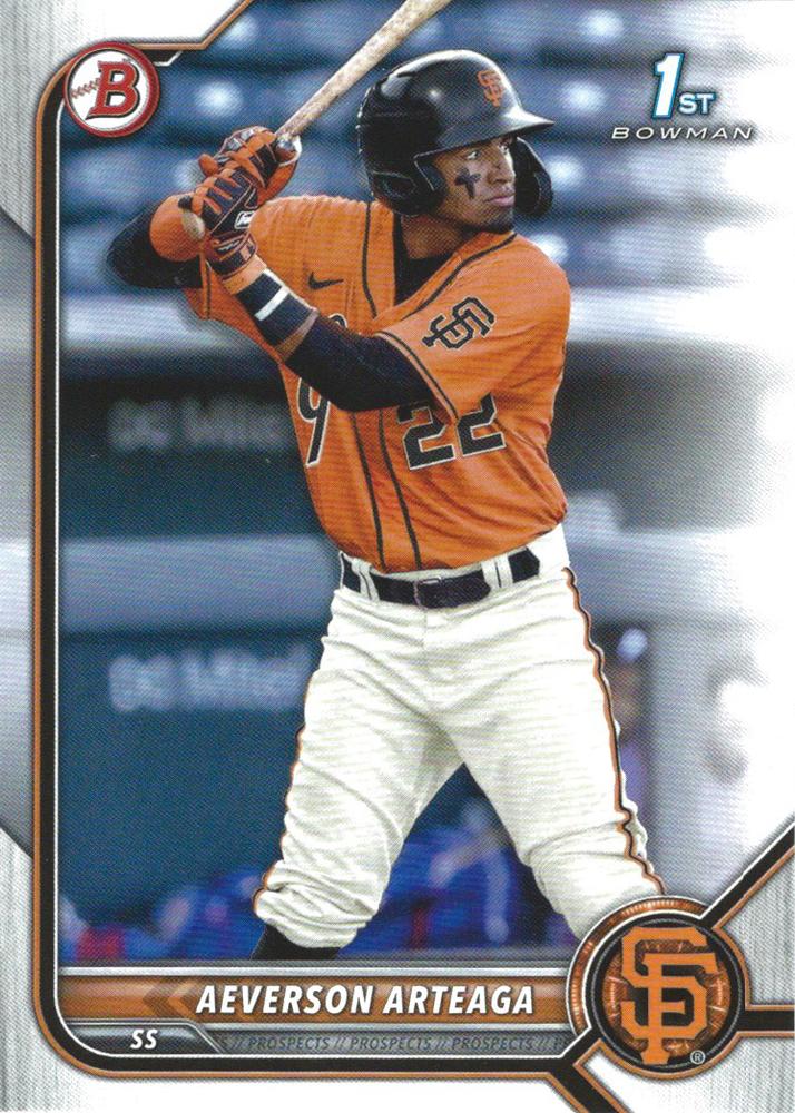 Aeverson Arteaga #BP-82 San Francisco Giants | 2022 Bowman Prospects