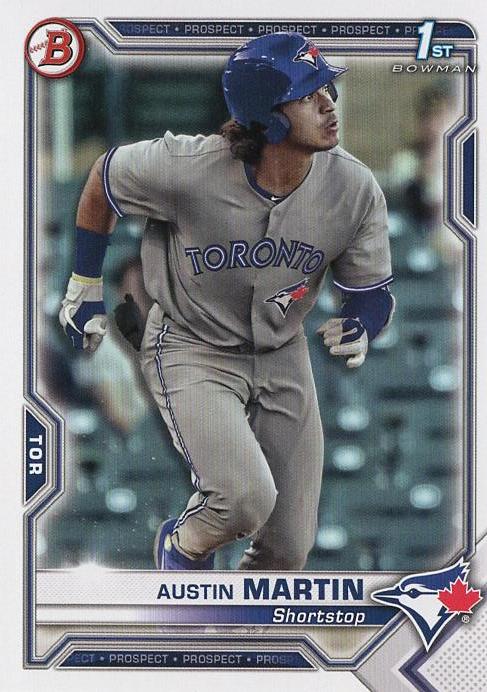 Austin Martin #BP-87 Toronto Blue Jays | 2021 Bowman Prospects