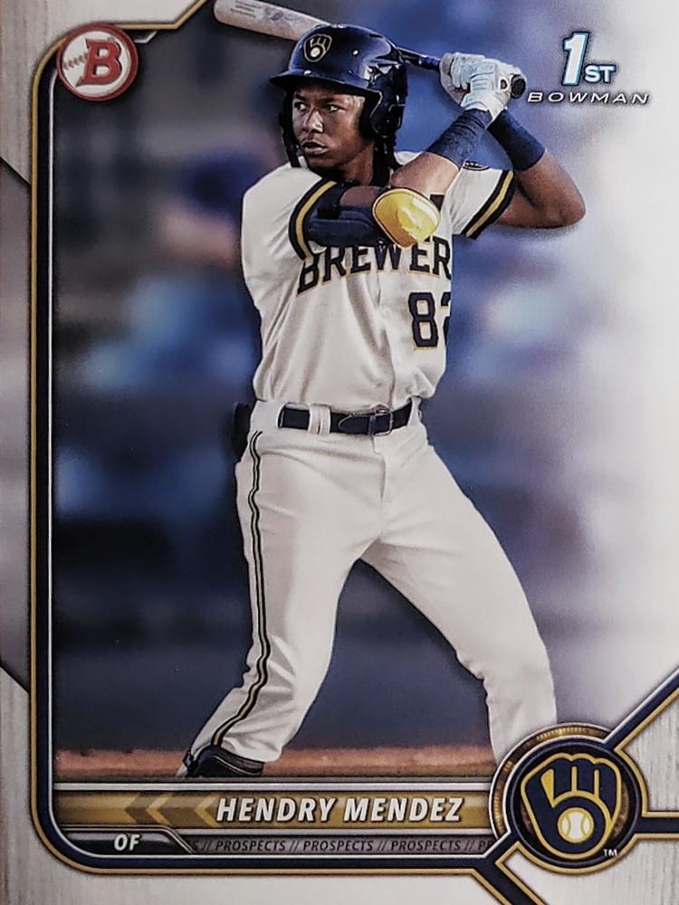 Hendry Mendez #BP-88 Milwaukee Brewers | 2022 Bowman Prospects