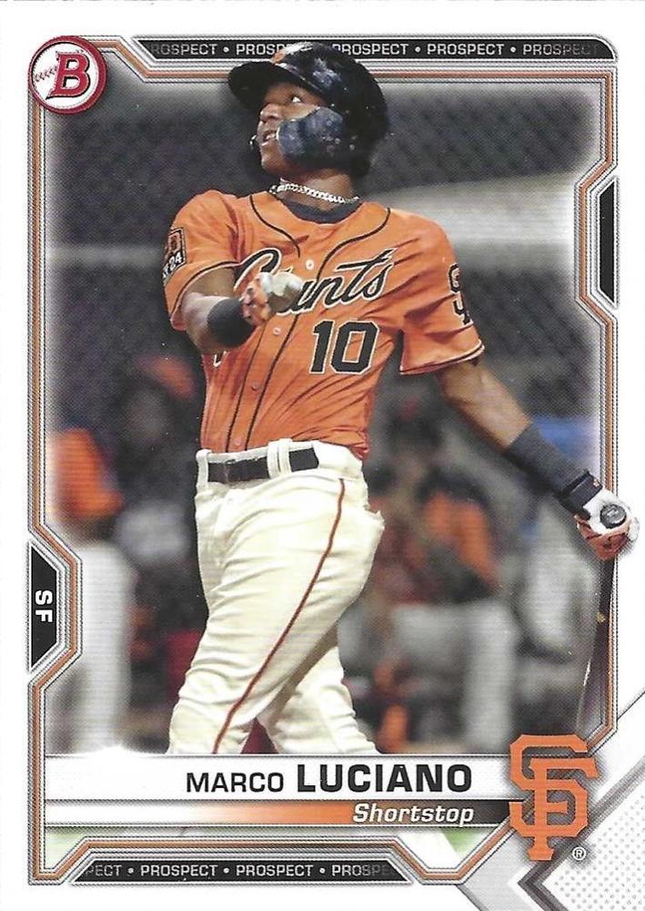 Marco Luciano #BP-8 San Francisco Giants | 2021 Bowman Prospects