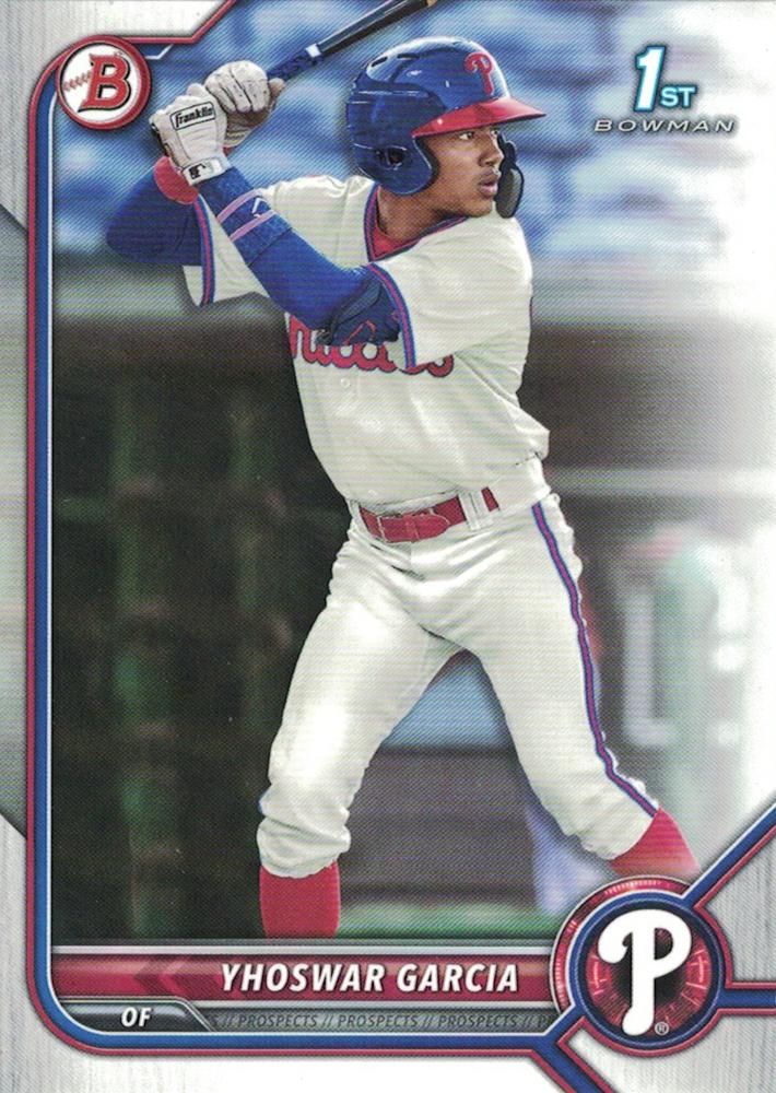 Yhoswar Garcia #BP-90 Philadelphia Phillies | 2022 Bowman Prospects