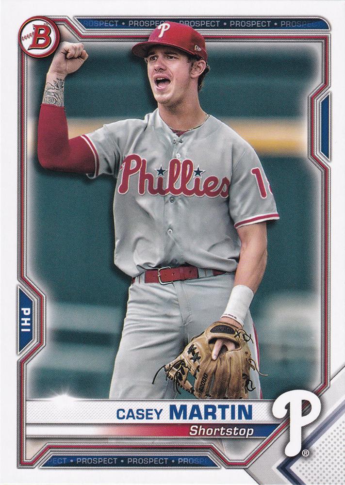 Casey Martin #BP-92 Philadelphia Phillies | 2021 Bowman Prospects